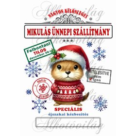   Mikulászsák cuki, ártatlan hörcsög karácsonyi ruhában - december 06-ra