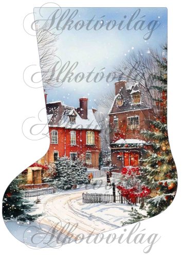 Mikuláscsizmák vintage karácsonyi hangulatban 2