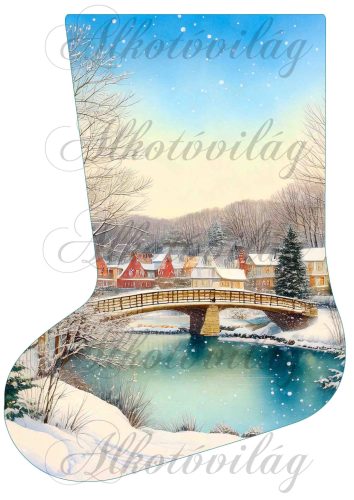 Mikuláscsizmák vintage karácsonyi hangulatban 7