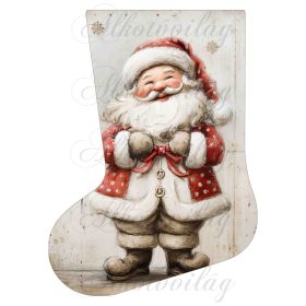 Mikuláscsizmák vintage stílusban mikulással