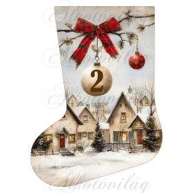 Adventi naptár vintage mikuláscsizma - 2