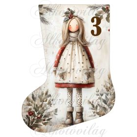 Adventi naptár vintage mikuláscsizma - 3