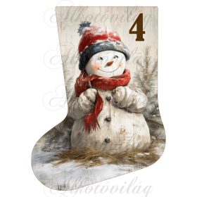 Adventi naptár vintage mikuláscsizma - 4