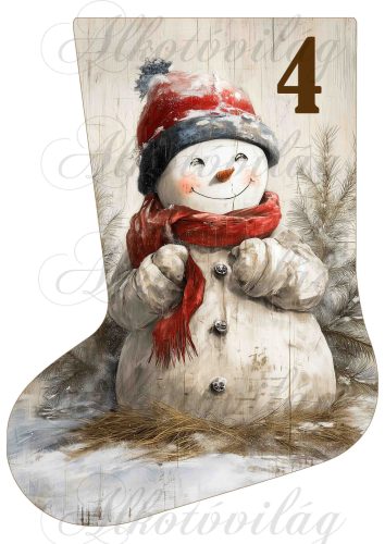 Adventi naptár vintage mikuláscsizma - 4