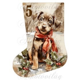 Adventi naptár vintage mikuláscsizma - 5