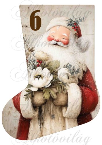 Adventi naptár vintage mikuláscsizma - 6