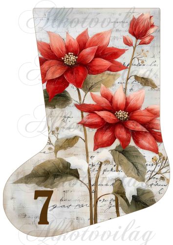 Adventi naptár vintage mikuláscsizma - 7