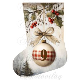 Adventi naptár vintage mikuláscsizma - 9