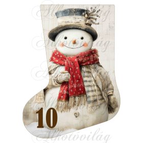 Adventi naptár vintage mikuláscsizma -10