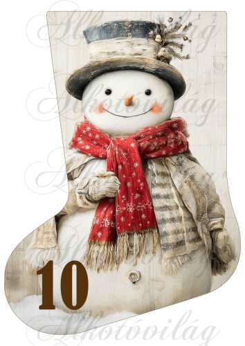 Adventi naptár vintage mikuláscsizma -10