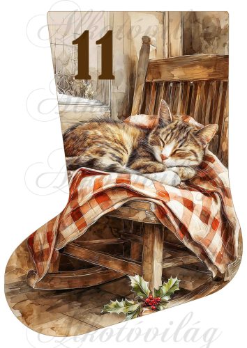 Adventi naptár vintage mikuláscsizma -11