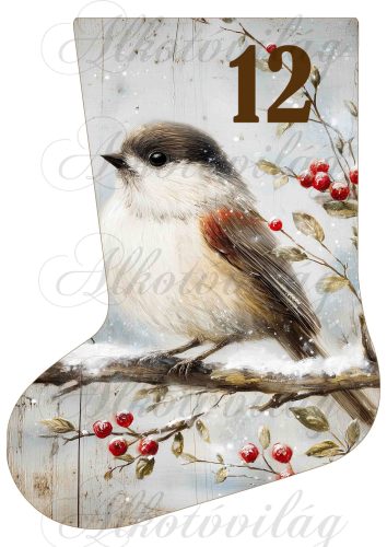 Adventi naptár vintage mikuláscsizma -12