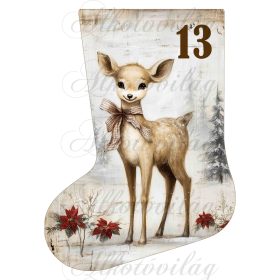 Adventi naptár vintage mikuláscsizma -13