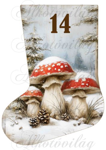 Adventi naptár vintage mikuláscsizma -14