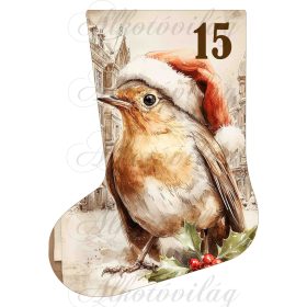 Adventi naptár vintage mikuláscsizma -15