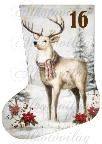 Adventi naptár vintage mikuláscsizma -16