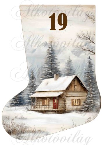 Adventi naptár vintage mikuláscsizma -19