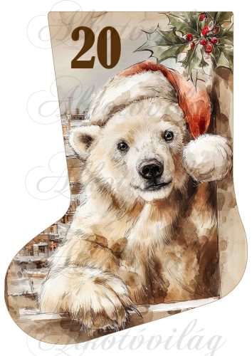 Adventi naptár vintage mikuláscsizma -20