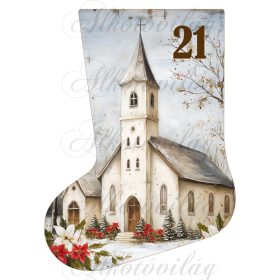 Adventi naptár vintage mikuláscsizma -21