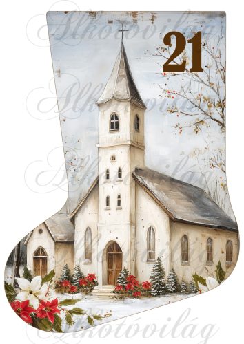 Adventi naptár vintage mikuláscsizma -21