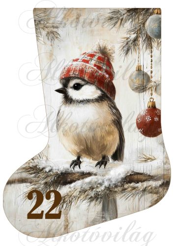 Adventi naptár vintage mikuláscsizma -22