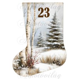 Adventi naptár vintage mikuláscsizma -23