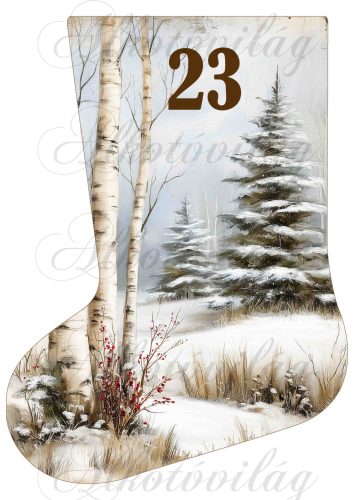 Adventi naptár vintage mikuláscsizma -23