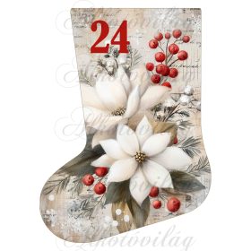 Adventi naptár vintage mikuláscsizma -24