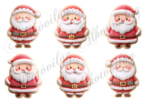 Mosolygós mézeskalács mikulások - kb. 9 cm magasak