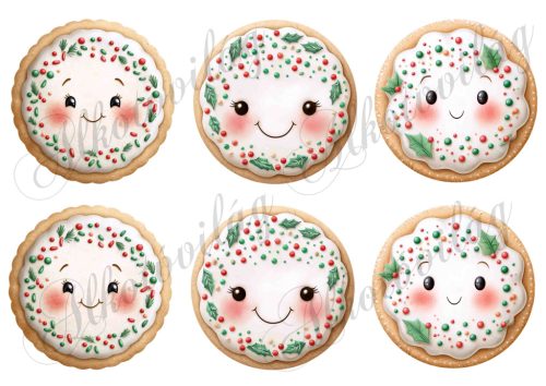 Mosolygós mézeskalács sütik - kb. 9 cm magasak