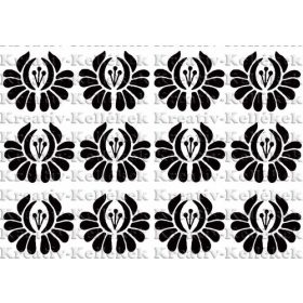 Kalocsai virágfejek feketében