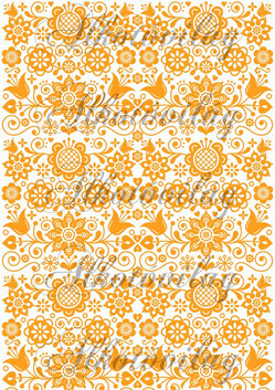 Folk minta narancsban