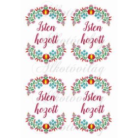 Isten hozott kalocsai mintával kicsiben