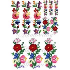 Hímzett kalocsai minta