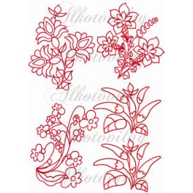 Népi virág motívumok