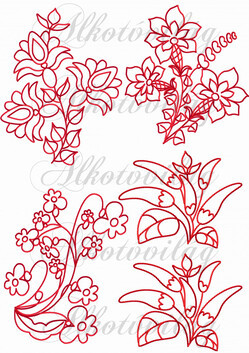 Népi virág motívumok