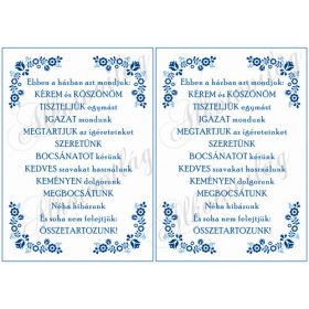 Ebben a házban azt mondjuk- kékben- 2db