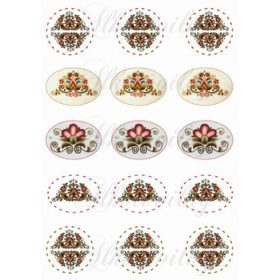 Hódmezővásárhelyi minta körökben és oválisokban