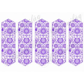 Könyvjelzők LILA folk mintával