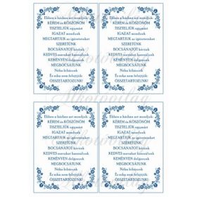 Ebben a házban azt mondjuk- kékben- 4db