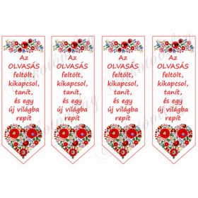 Kalocsai könyvjelzők idézettel 2 nagyban