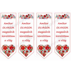 Kalocsai könyvjelzők idézettel nagyban