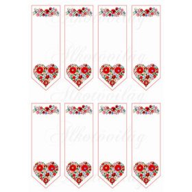 Kalocsai mintás könyvjelzők