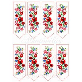 Könyvjelzők gyönyörű kalocsai mintával 2 - 13 x 4,3 cm