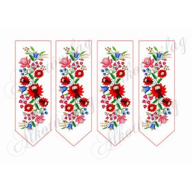   Könyvjelzők gyönyörű kalocsai mintával 2 -16,5 x 5,5 cm
