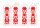 Könyvjelzők piros kalocsai mintával 16,5  x 5,5 cm