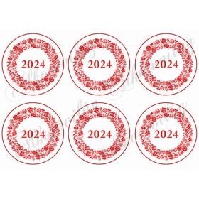 Kalocsai körök 2024-es évszámmal - 9,5 cm