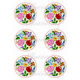 Kalocsai körök 8 cm átmérővel