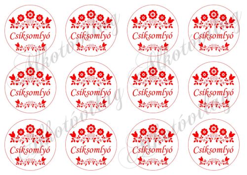 Kalocsai minta - CSÍKSOMLYÓ felirattal