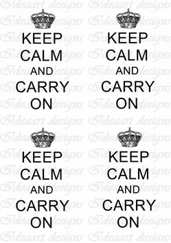Keep calm... propaganda felirat 